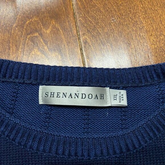 Shenandoah Vintage US Military Bald Eagle Navy Blue Pullover Sweater Men's XXL - Picture 6 of 8